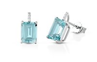 Orecchini Kioto Donna in Oro bianco Topazio OR9KT-3Q